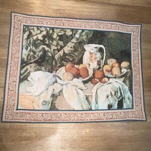 Goblys French Still‎ Life Wall Tapestry 23.5inx32in by Paul Cezanne France